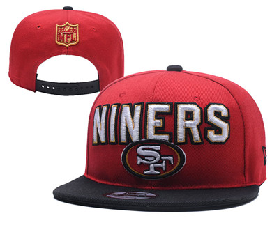 NFL San Francisco 49ers Niners Red Adjustable Hat