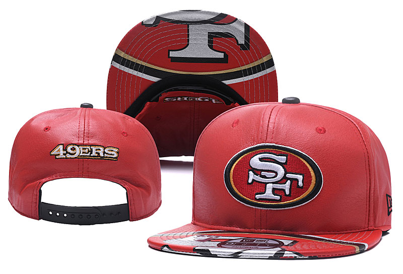 NFL San Francisco 49ers Team Logo Red Adjustable Hat YD