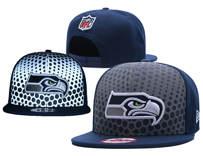 NFL Seattle Seahawks Team Logo Navy Silver Adjustable Hat 0 NFL Seattle Seahawks Team Logo Navy Silver Adjustable Hat 0