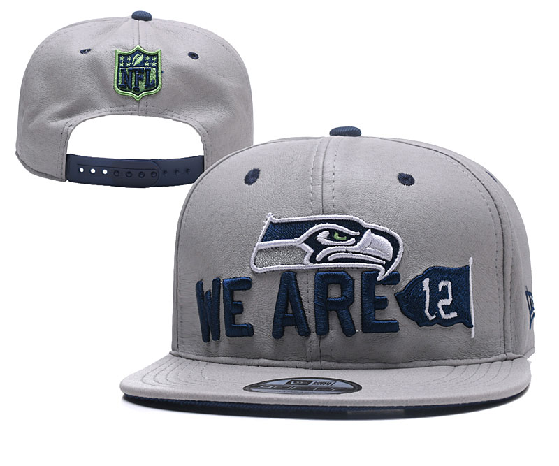 NFL Seattle Seahawks We Are 12 Gray Adjustable Hat YD NFL Seattle Seahawks We Are 12 Gray Adjustable Hat YD