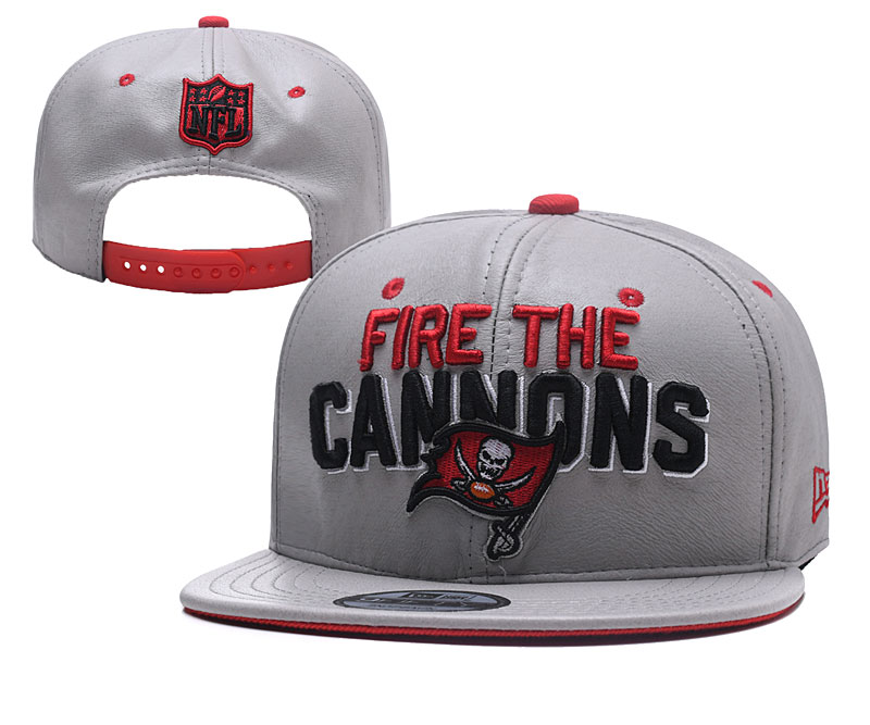 NFL Tampa Bay Buccaneers Fire The Cannons Gray Adjustable Hat YD NFL Tampa Bay Buccaneers Fire The Cannons Gray Adjustable Hat YD