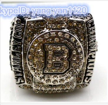 NHL Boston Bruins World Champions Silver Ring_1