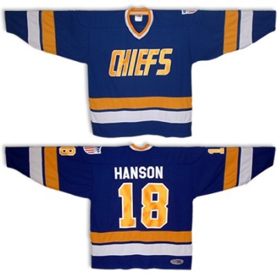 NHL Movie Edtion #HANSON 18 Blue Jersey
