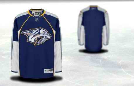 Nashville Predators Men Customized Blue Jersey