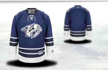 Nashville Predators Men Customized Blue Third Jersey