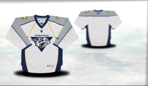 Nashville Predators Youth Customized White Jersey