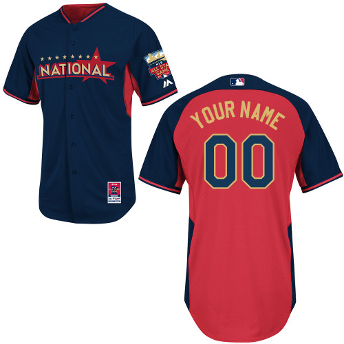 National League Blue 2014 All Star BP Customized Jersey