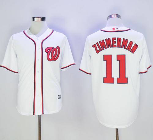 Nationals #11 Ryan Zimmerman White New Cool Base Stitched MLB Jersey Nationals #11 Ryan Zimmerman White New Cool Base Stitched MLB Jersey