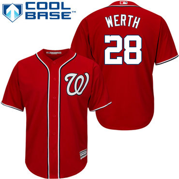 Nationals #28 Jayson Werth Red Stitched Youth MLB Jersey Nationals #28 Jayson Werth Red Stitched Youth MLB Jersey