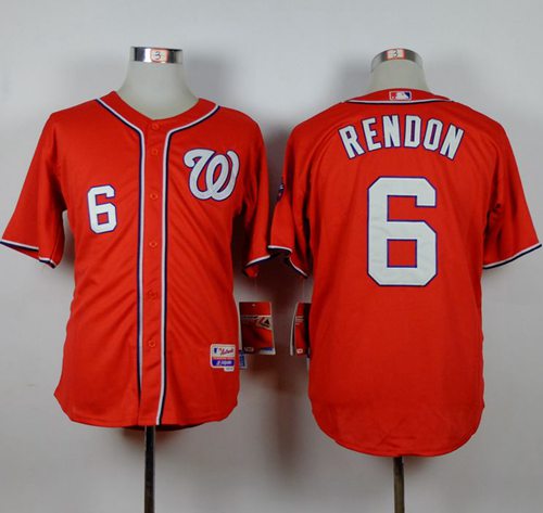 Nationals #6 Anthony Rendon Red Cool Base Stitched MLB Jersey Nationals #6 Anthony Rendon Red Cool Base Stitched MLB Jersey