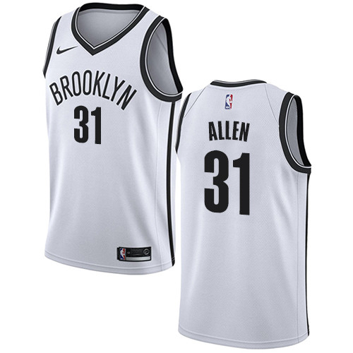 Nets #31 Jarrett Allen White Basketball Swingman Association Edition Jersey Nets #31 Jarrett Allen White Basketball Swingman Association Edition Jersey