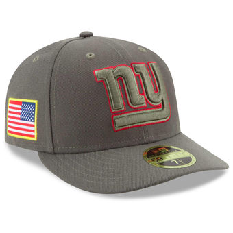New York Giants 2017 Salute To Service Low Profile Fitted Hat – Olive