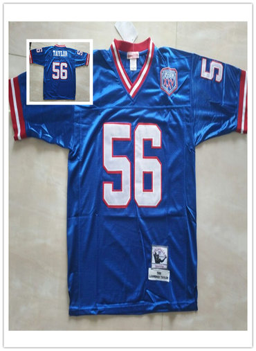 New York Giants 56 Lawrence Taylor Blue