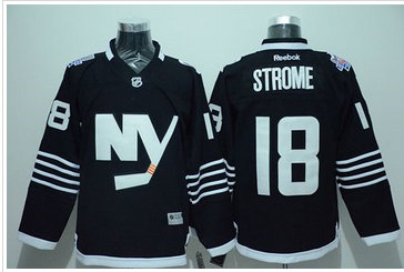 New York Islanders #18 Ryan Strome Black Alternate Stitched NHL Jersey New York Islanders #18 Ryan Strome Black Alternate Stitched NHL Jersey