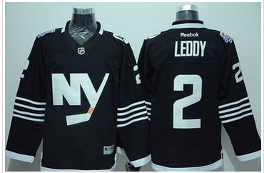 New York Islanders #2 Nick Leddy Black Alternate Stitched NHL Jersey New York Islanders #2 Nick Leddy Black Alternate Stitched NHL Jersey