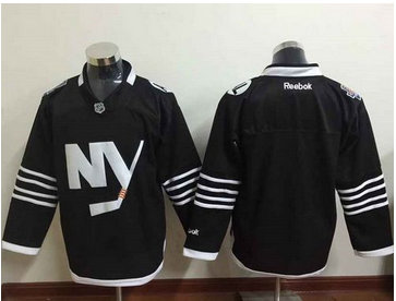 New York Islanders Blank Black Alternate Stitched NHL Jersey