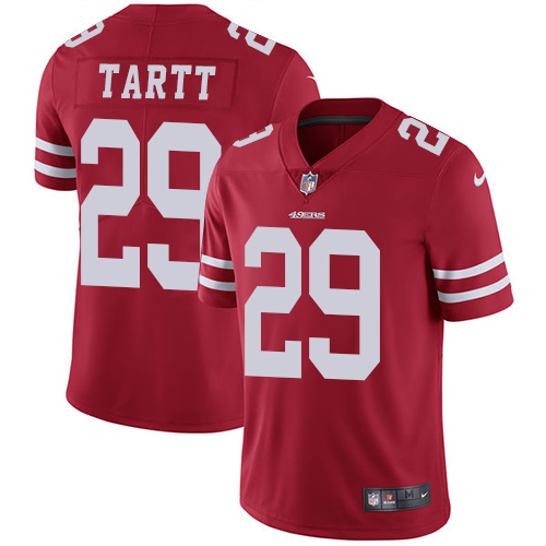 Nike 49ers #29 Jaquiski Tartt Red Team Color Men's Stitched NFL Vapor Untouchable Limited Jersey Nike 49ers #29 Jaquiski Tartt Red Team Color Men's Stitched NFL Vapor Untouchable Limited Jersey