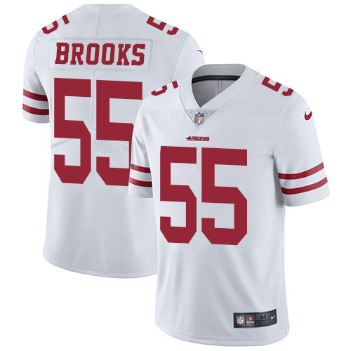 Nike 49ers #55 Ahmad Brooks White Men's Stitched NFL Vapor Untouchable Limited Jersey Nike 49ers #55 Ahmad Brooks White Men's Stitched NFL Vapor Untouchable Limited Jersey
