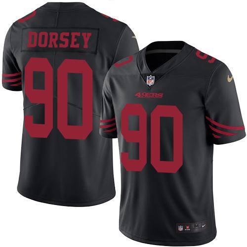 Nike 49ers #90 Glenn Dorsey Black Men's Stitched NFL Limited Rush Jersey Nike 49ers #90 Glenn Dorsey Black Men's Stitched NFL Limited Rush Jersey