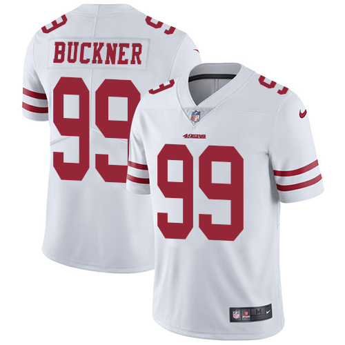 Nike 49ers #99 DeForest Buckner White Men's Stitched NFL Vapor Untouchable Limited Jersey Nike 49ers #99 DeForest Buckner White Men's Stitched NFL Vapor Untouchable Limited Jersey