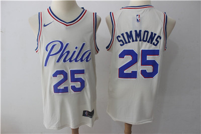 Nike 76ers #25 Ben Simmons Cream City Edition Swingman Jersey