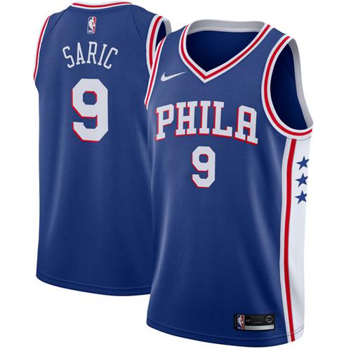 Nike 76ers #9 Dario Saric Blue NBA Swingman Jersey Nike 76ers #9 Dario Saric Blue NBA Swingman Jersey