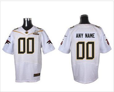 Nike Atlanta Falcons Customized White 2016 Pro Bowl Men's Stitched NFL Elite Jersey