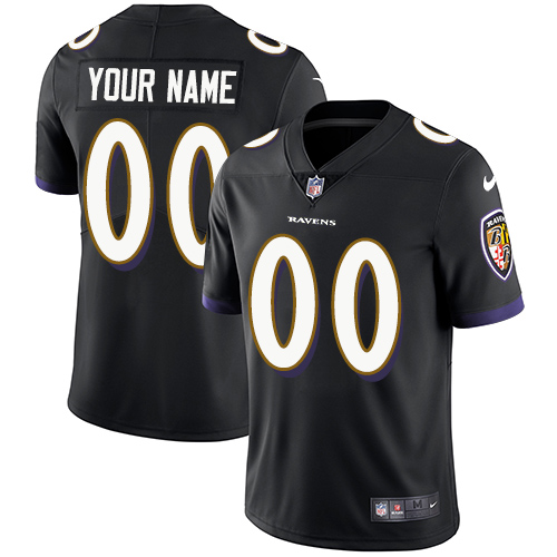 Nike Baltimore Ravens Limited Black Alternate Men's Jersey NFL  Vapor Untouchable Customized jerseys