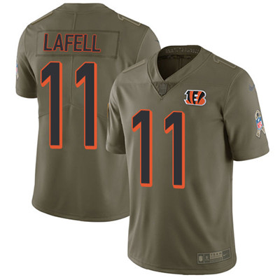 Nike Bengals #11 Brandon LaFell Olive Youth Stitched NFL Limited 2017 Salute to Service Jersey
