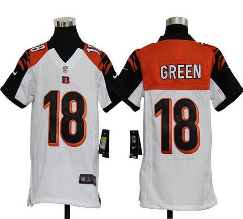 Nike Bengals #18 A.J. Green White Youth Stitched NFL Elite Jersey Nike Bengals #18 A.J. Green White Youth Stitched NFL Elite Jersey