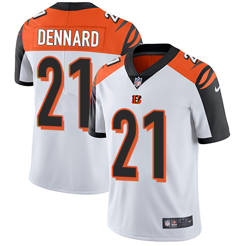 Nike Bengals #21 Darqueze Dennard White Men's Stitched NFL Vapor Untouchable Limited Jersey Nike Bengals #21 Darqueze Dennard White Men's Stitched NFL Vapor Untouchable Limited Jersey