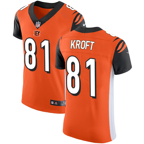 Nike Bengals #81 Tyler Kroft Orange Alternate Men's Stitched NFL Vapor Untouchable Elite Jersey Nike Bengals #81 Tyler Kroft Orange Alternate Men's Stitched NFL Vapor Untouchable Elite Jersey