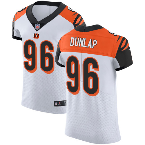 Nike Bengals #96 Carlos Dunlap White Men's Stitched NFL Vapor Untouchable Elite Jersey Nike Bengals #96 Carlos Dunlap White Men's Stitched NFL Vapor Untouchable Elite Jersey