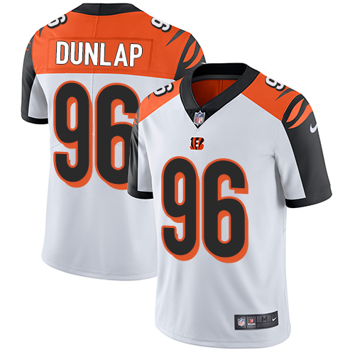 Nike Bengals #96 Carlos Dunlap White Men's Stitched NFL Vapor Untouchable Limited Jersey Nike Bengals #96 Carlos Dunlap White Men's Stitched NFL Vapor Untouchable Limited Jersey
