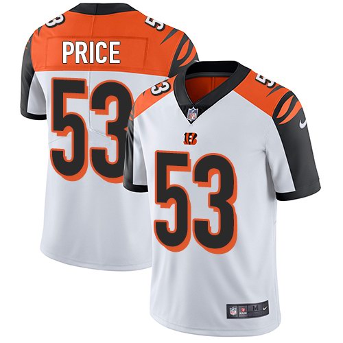 Nike Bengals 53 Billy Price White Youth Vapor Untouchable Limited Jersey Nike Bengals 53 Billy Price White Youth Vapor Untouchable Limited Jersey