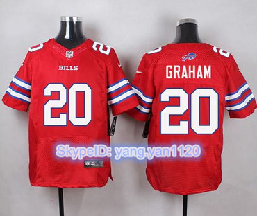Nike Bills #20 Corey Graham Red Men's Stitched NFL Elite Rush Jersey