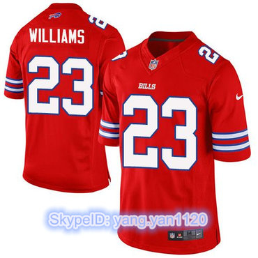 Nike Bills #23 Aaron Williams Red Men's Stitched NFL Elite Rush Jersey Nike Bills #23 Aaron Williams Red Men's Stitched NFL Elite Rush Jersey