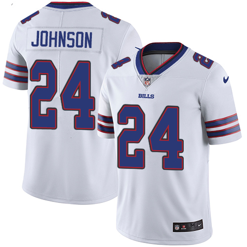 Nike Bills #24 Taron Johnson White Men's Stitched NFL Vapor Untouchable Limited Jersey Nike Bills #24 Taron Johnson White Men's Stitched NFL Vapor Untouchable Limited Jersey
