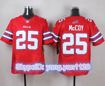Nike Bills #25 LeSean McCoy Red Men's Stitched NFL Elite Rush Jersey