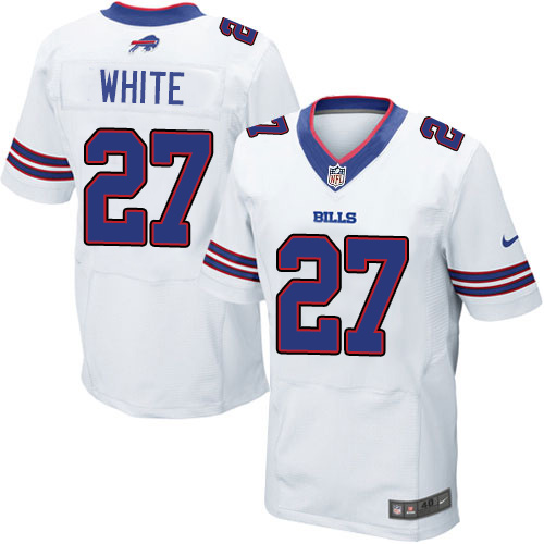 Nike Bills #27 Tre'Davious White White Men's Stitched NFL New Elite Jersey Nike Bills #27 Tre'Davious White White Men's Stitched NFL New Elite Jersey
