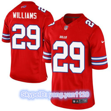 Nike Bills #29 Karlos Williams Red Men's Stitched NFL Elite Rush Jersey Nike Bills #29 Karlos Williams Red Men's Stitched NFL Elite Rush Jersey