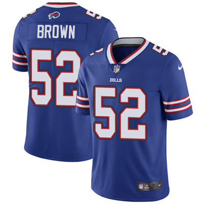 Nike Bills #52 Preston Brown Royal Blue Team Color Youth Stitched NFL Vapor Untouchable Limited Jersey