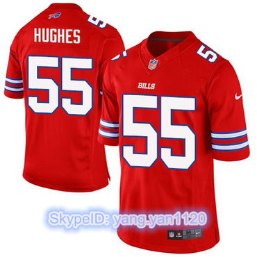 Nike Bills #55 Jerry Hughes Red Men's Stitched NFL Elite Rush Jersey Nike Bills #55 Jerry Hughes Red Men's Stitched NFL Elite Rush Jersey