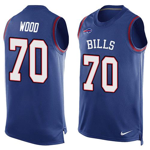 Nike Bills #70 Eric Wood Royal Blue Team Color Men's Stitched NFL Limited Tank Top Jersey Nike Bills #70 Eric Wood Royal Blue Team Color Men's Stitched NFL Limited Tank Top Jersey