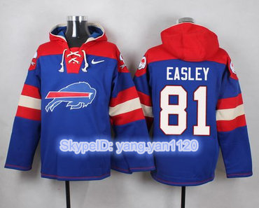 Nike Bills #81 Marcus Easley Royal Blue Player Pullover NFL Hoodie Nike Bills #81 Marcus Easley Royal Blue Player Pullover NFL Hoodie