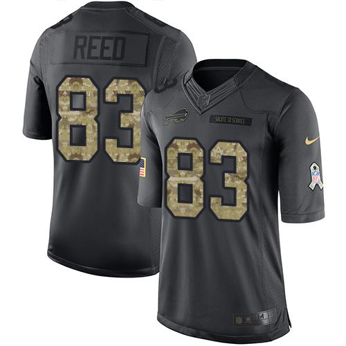 Nike Bills #83 Andre Reed Black Men's Stitched NFL Limited 2016 Salute To Service Jersey Nike Bills #83 Andre Reed Black Men's Stitched NFL Limited 2016 Salute To Service Jersey