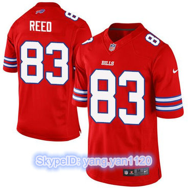 Nike Bills #83 Andre Reed Red Men's Stitched NFL Elite Rush Jersey