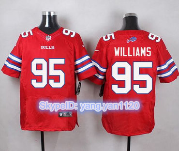 Nike Bills #95 Kyle Williams Red Men's Stitched NFL Elite Rush Jersey