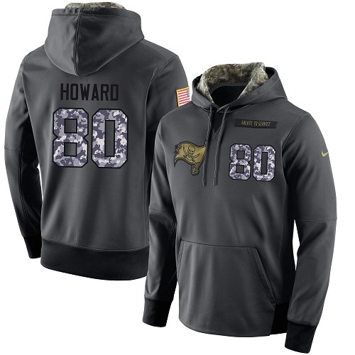 Nike Buccaneers #80 O. J. Howard Stitched Black Men's Anthracite Salute to Service Player Performance Hoodie Nike Buccaneers #80 O. J. Howard Stitched Black Men's Anthracite Salute to Service Player Performance Hoodie