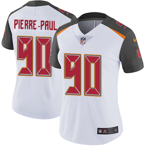 Nike Buccaneers #90 Jason Pierre-Paul White Women's Stitched NFL Vapor Untouchable Limited Jersey Nike Buccaneers #90 Jason Pierre-Paul White Women's Stitched NFL Vapor Untouchable Limited Jersey